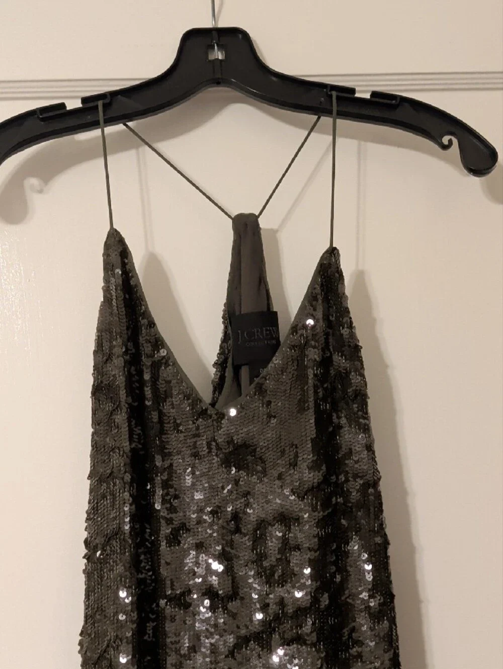 J. Crew Olive Green Sequin Dress